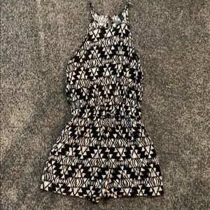 Aztec Pattern Halter Neck Romper